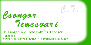 csongor temesvari business card
